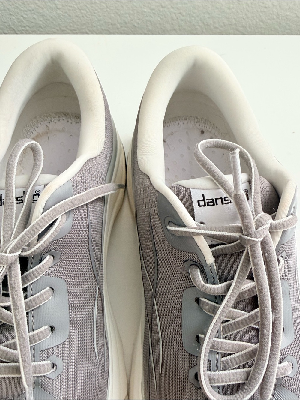 Dansko Light Gray Athletic Lace-Up Sneakers - Picture 3 of 8
